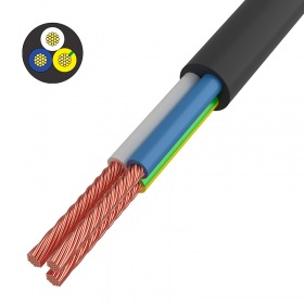 REXANT Провод соединительный ПВС 3x1,5 мм², черный, длина 50 метров, ГОСТ 7399-97 REXANT