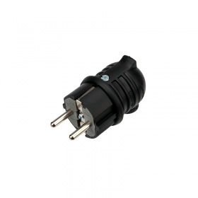 REXANT Вилка угловая влагозащищенная, с/з, 16 А, IP44 каучук REXANT