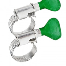 REXANT Хомут-стяжка кабельная стальная червячная REXANT с ключом W 32-50 мм, упаковка 50 шт.