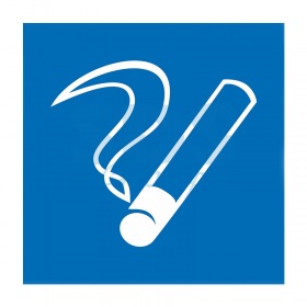 REXANT Табличка ПВХ информационный знак «Место курения» 200х200мм REXANT