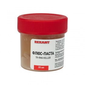 REXANT Флюс для пайки REXANT, паста TR-RMA KELLER, 20 мл, банка, блистер