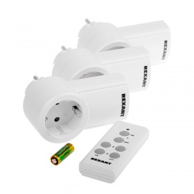 REXANT Радиоуправляемая  розетка c пультом RX-003 (один пульт, три розетки)