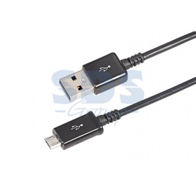 REXANT USB кабель microUSB длинный штекер 1 м черный