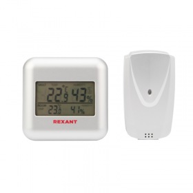 REXANT  Термометр электронный REXANT S3341BF с часами и беспроводным выносным датчиком