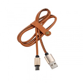 REXANT Кабель USB-Type-C/2A/leather/brown/1m/REXANT