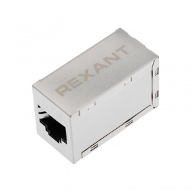 REXANT Проходной адаптер, RJ-45(8P-8C), FTP экранированный, категория 6, (гнездо-гнездо), REXANT