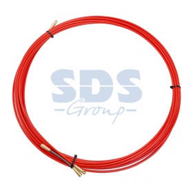 REXANT Протяжка кабельная (мини УЗК в бухте), стеклопруток, d=3,5 мм, 7 м красная
