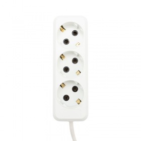 REXANT Удлинитель REXANT 3 гнезда, 5 м, 3х1.0 мм², с/з, белый (Сделано в России)