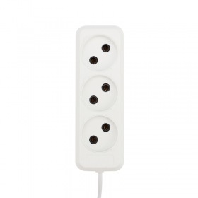 REXANT Удлинитель REXANT 3 гнезда, 7 м, 2х0.75 мм², б/з, белый (Сделано в России)