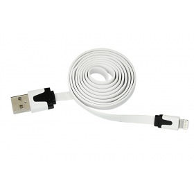 REXANT USB-Lightning кабель для iPhone/PVC/flat/white/1m/REXANT