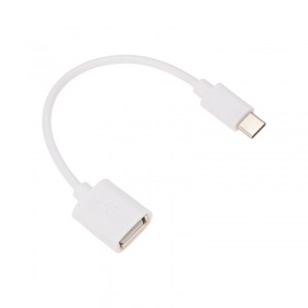 REXANT Кабель OTG Type C на USB/2,4A/PVC/white/1m/REXANT
