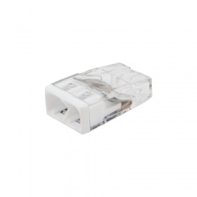 REXANT Экспресс-клемма REXANT СМК 2273-202, 2-проводная 0.5-2.5 мм², прозрачная (100 шт./уп.)