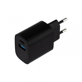 REXANT Сетевое зарядное устройство REXANT USB + Type-C, 5V, 2.4 A, черное