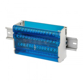 REXANT Шина на DIN-рейку в корпусе (кросс-модуль) 4х15 REXANT