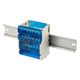 REXANT Шина на DIN-рейку в корпусе (кросс-модуль) 4х7 REXANT