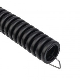 REXANT Труба гофрированная из ПНД, с зондом, черная, Ø32 мм (бухта 10 м/уп.) REXANT
