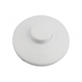 REXANT Выключатель-кнопка 250V 2А ON-OFF белый (напольный - для лампы) REXANT