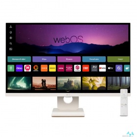 LG LCD LG 27" 27SR50F-W белый {IPS 1920x1080 60Hz 16:9 250cd 178/178 HDMI M/M USB}