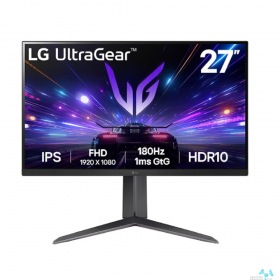LG LCD LG 27" 27GS65F-B UltraGear черный {IPS 1920x1080 180Hz 1ms HDMI DisplayPort HAS Pivot} [27gs65f-b.aruz]