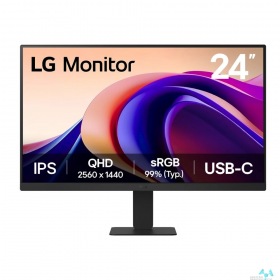 LG LCD LG 23.8" 24U631A-B UltraFine черный {IPS 2560x1440 100Hz 16:9  матовая 1000:1 250cd 178/178  HDMI USB 3.6кг}