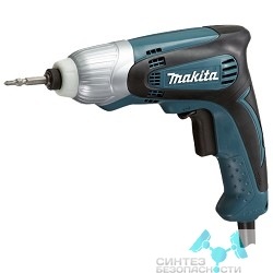 Макита Makita TD0100 Шуруповерт уд,230Вт,0-3200у\м,6-ти гран 6.35,100Нм,0.96кг,кор,M5-M14,бита Philips 