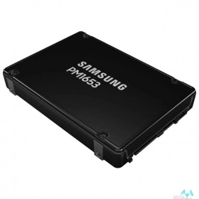 Samsung Твердотельный накопитель/ Samsung SSD PM1653, 7680GB, 2.5" 15mm, SAS 24Gb/s, 3D TLC, R/W 4200/up 3800MB/s, IOPs 770 000/135 000, TBW 14016, DWPD 1 (12 мес.)