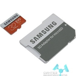 Samsung Micro SecureDigital 32Gb Samsung EVO Plus V2 Class 10 MB-MC32GA/RU {MicroSDXC Class 10 UHS-I U1, SD adapter}
