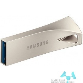 Samsung Флеш накопитель 128GB SAMSUNG BAR Plus, USB 3.1, 300 МВ/s, серебристый [MUF-128BE3/APC]